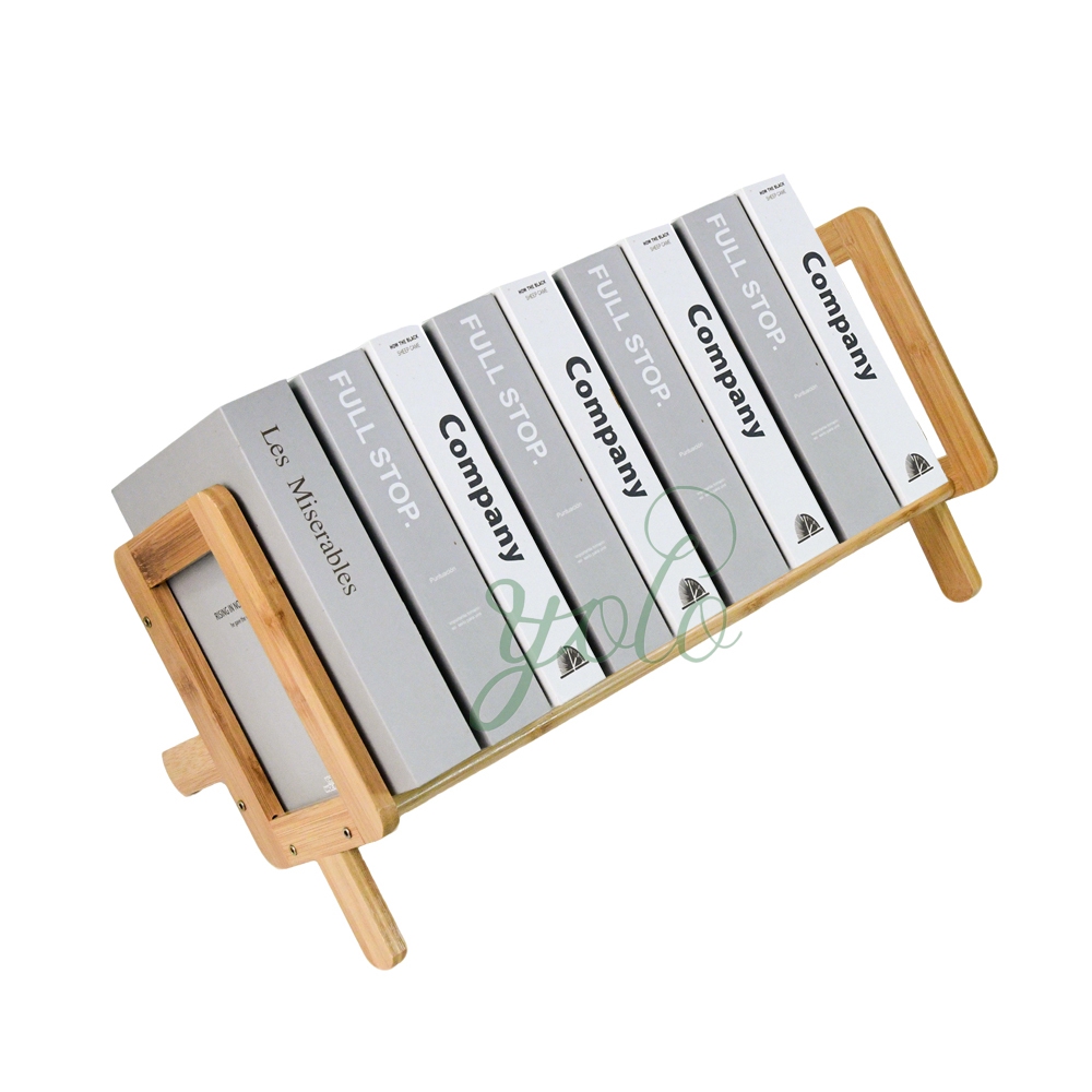 Modern Eco-Friendly Desktop Display Bookshelf & Bookrack Holds Books & Files Small Compact Space-Saving Easy Assembly detail