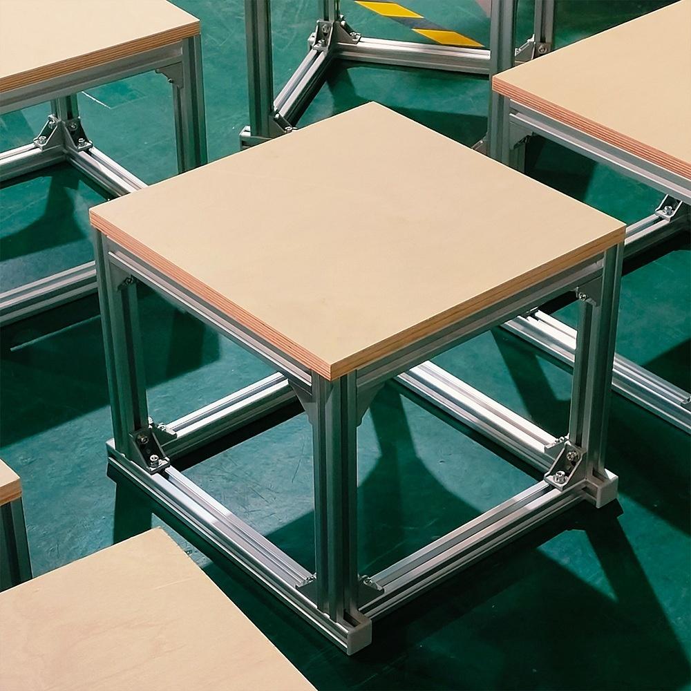 Birch Wood Marine Board Aluminum Profile Storage Exhibition Bookshelf File Shelf Drawer Display Sample Display Stand product view