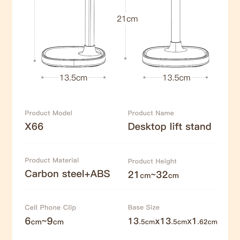 FEIXIANG X66 Smart Portable Phone Stand Mobile Phone Stand for Video Recording detail