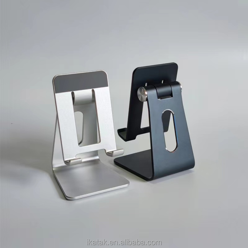 IKATAK Aluminum Alloy Portable Folding Desk Phone Stand with Customizable Logo Gift Box for 4-10 Inch Mobile Phones & Tablets detail