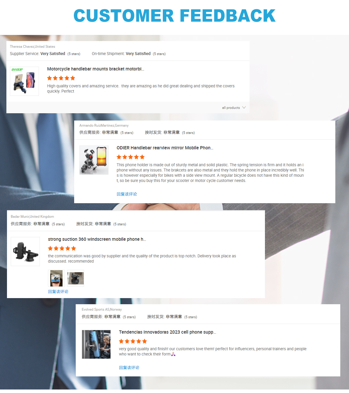 ODIER ODM Portable ABS Phone Holder Waterproof Motorbike Car Cellphone Stand Electric Motor Bicycles Compatible Box Packaging detail