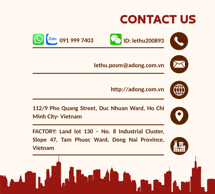 Custom Transparent Clear Acrylic Sign Holder Countertop Display Stand OEM Vietnam ADONG A88 detail