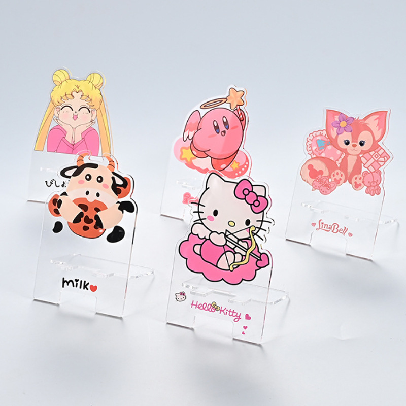 Transparent Acrylic Display Stand Creative Desktop Cross-Border Design Wholesale Enterprise Advertising Customization for Phone product view