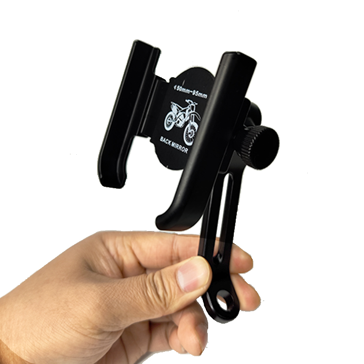 Aluminum Bike/Motorcycle Phone Mount Holder 360 Adjustable Flexible Handlebar Fix Universal Cell Phone Stand product view