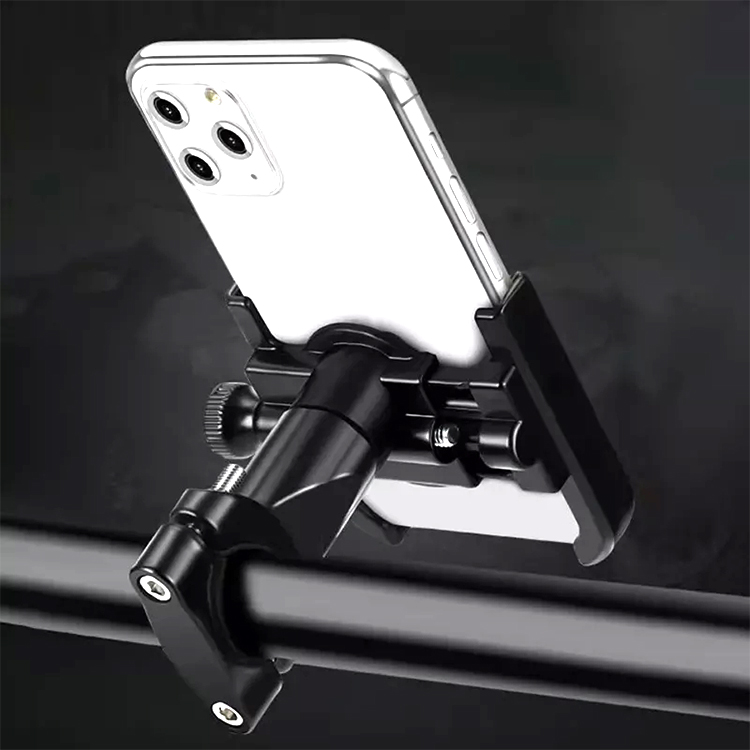 Aluminum Bike/Motorcycle Phone Mount Holder 360 Adjustable Flexible Handlebar Fix Universal Cell Phone Stand product view