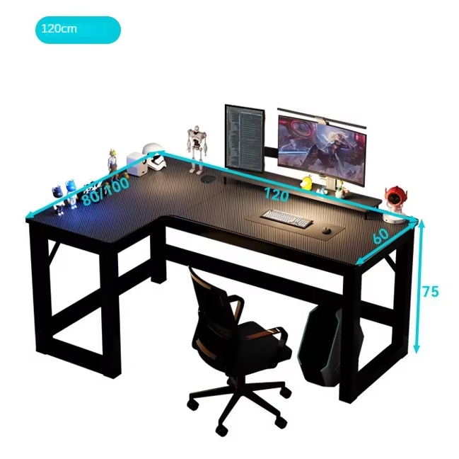 Professional Corner E-Sports Computer Desktop Home Bookshelf Combination for Bedroom/Office with Game Desk product view