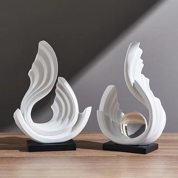 Modern Artistic Minimalist Resin Ornaments Bookshelves TV Cabinets Office Desktop Decoration Interior Art Design Sculpture Craft product view