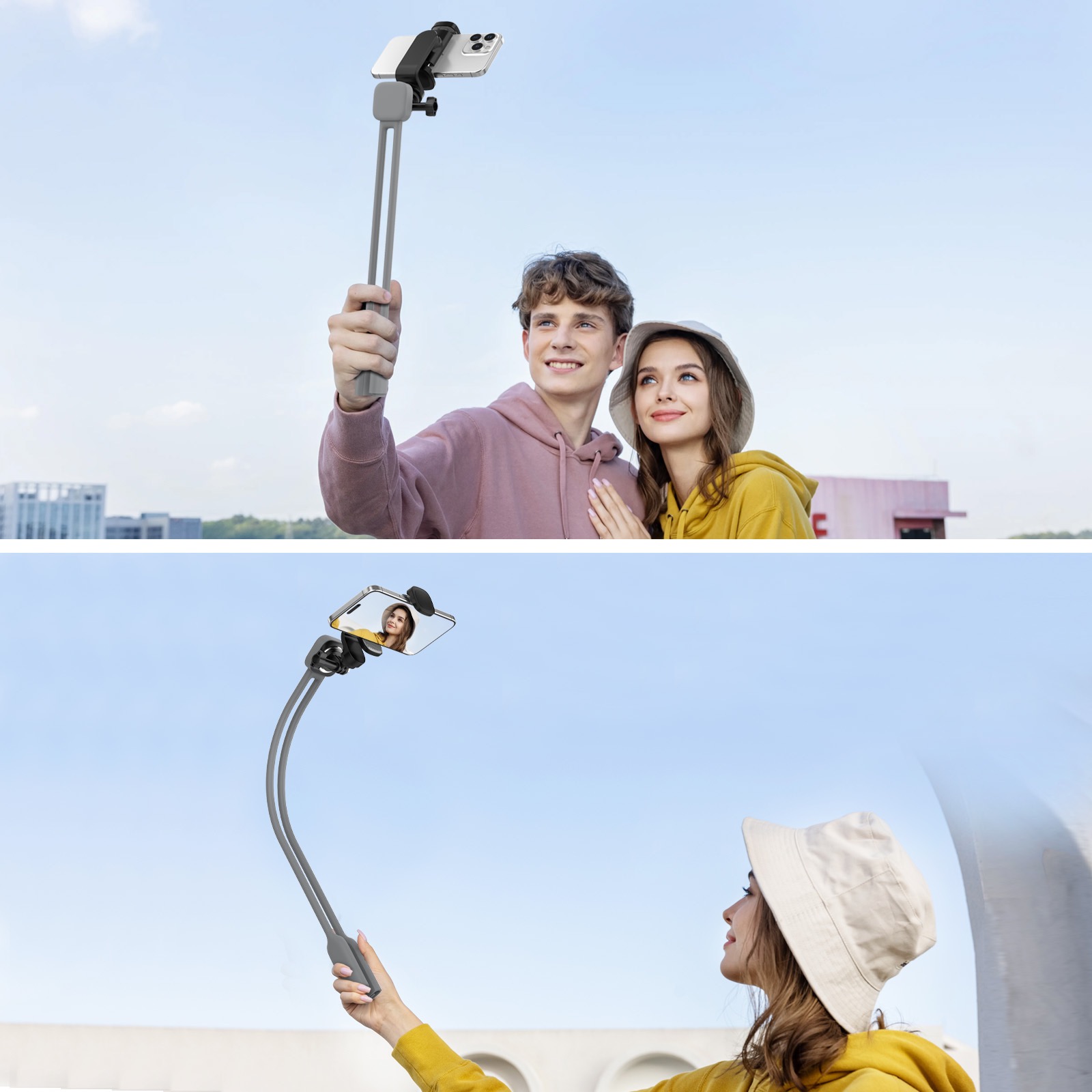 Neck Holder for Mobile Phone Holder Neck Mount for Phone Neck Mount for Cell Phone Hands Free POV/Vlog Neck Phone Holder product view