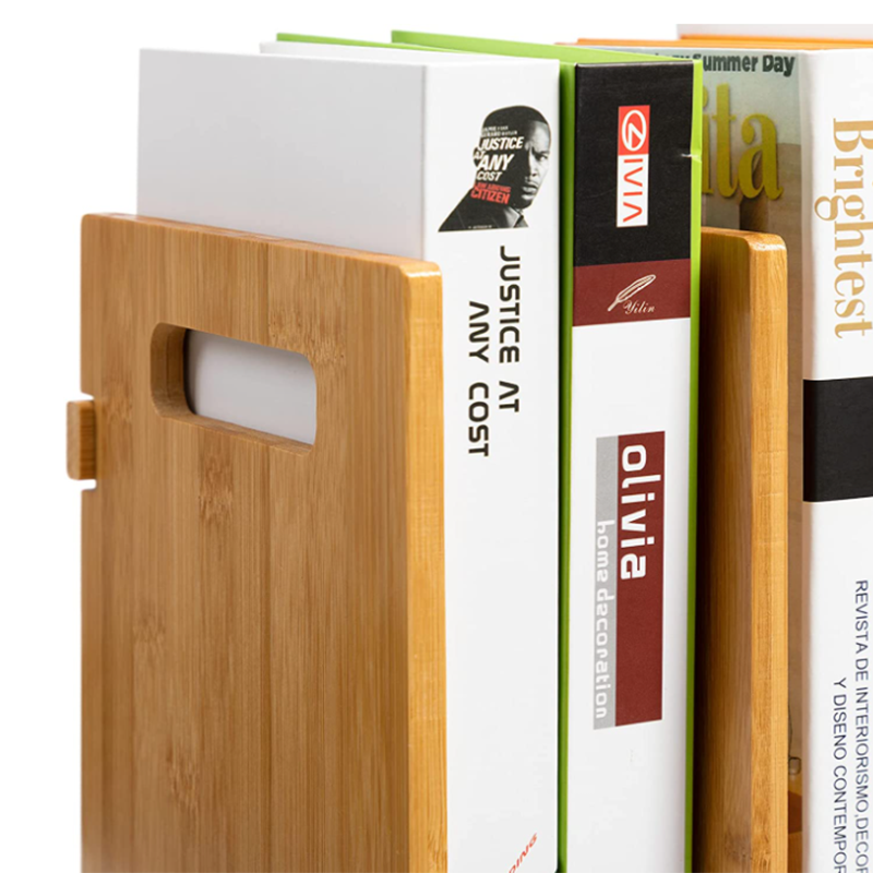 Factory Sale Various Widely Used Adjustable Movable Bamboo Wooden Storage Rack Expandable Bamboo Desktop Bookshelf product view