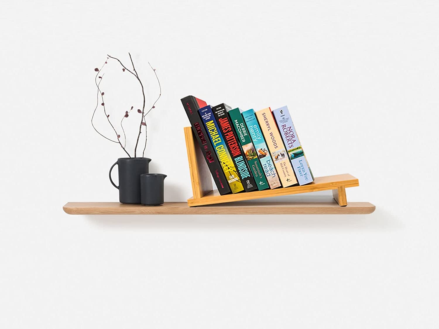 Wholesale Bamboo Desktop Bookshelf 2-Layer Countertop Bookcase Display Rack Small Bookshelf Desk Supplies for Office and Home detail