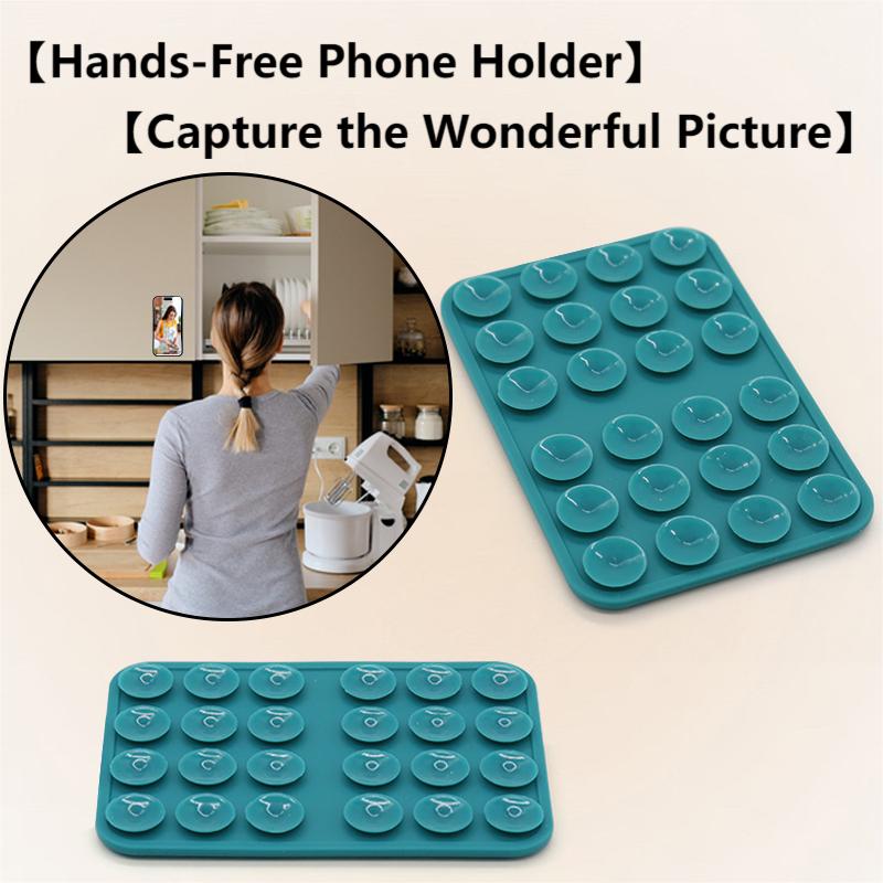 New Phone Mount Silicon Adhesive Phone Accessory for iPhone Multiiuse Silicone Sticky Grip Double-sided Suction Phone Case Mount detail