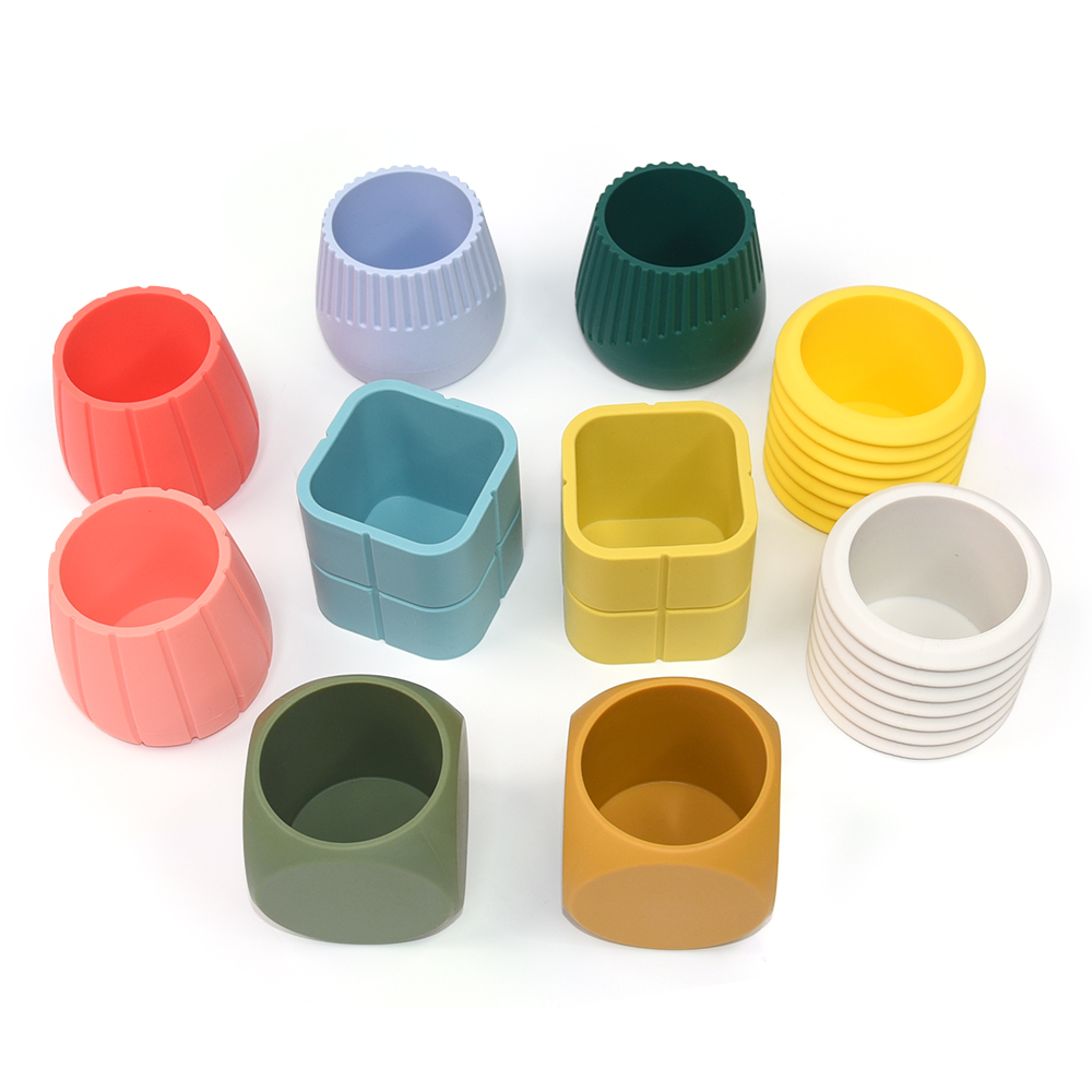 Wolife Original Design Eco- Friendly Silicone Round Shape Organizer Box Pen Stand Holder Stationery Pen Holders for Office Use product view