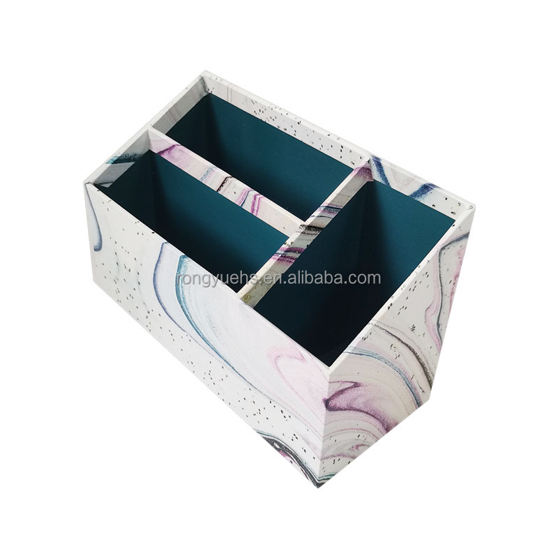 Custom Desk Organizer Stationary Accessories Pen Organizer Cardboard Pencil Holders Pen Box Pen Holder detail