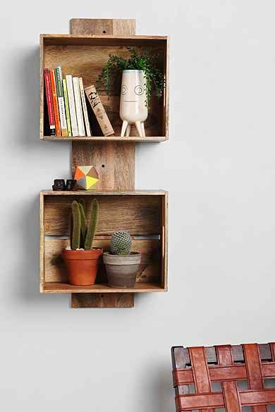 Super Offer Mango and Acacia Wood Storage Organizer Display Shelf Rack Adjustable Wood Desktop Bookshelf product view