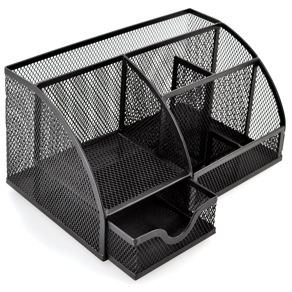 Factory OEM Customization Support Pen Organizer Metal Mesh Pen Holder for Desk Office and School Pencil Cup