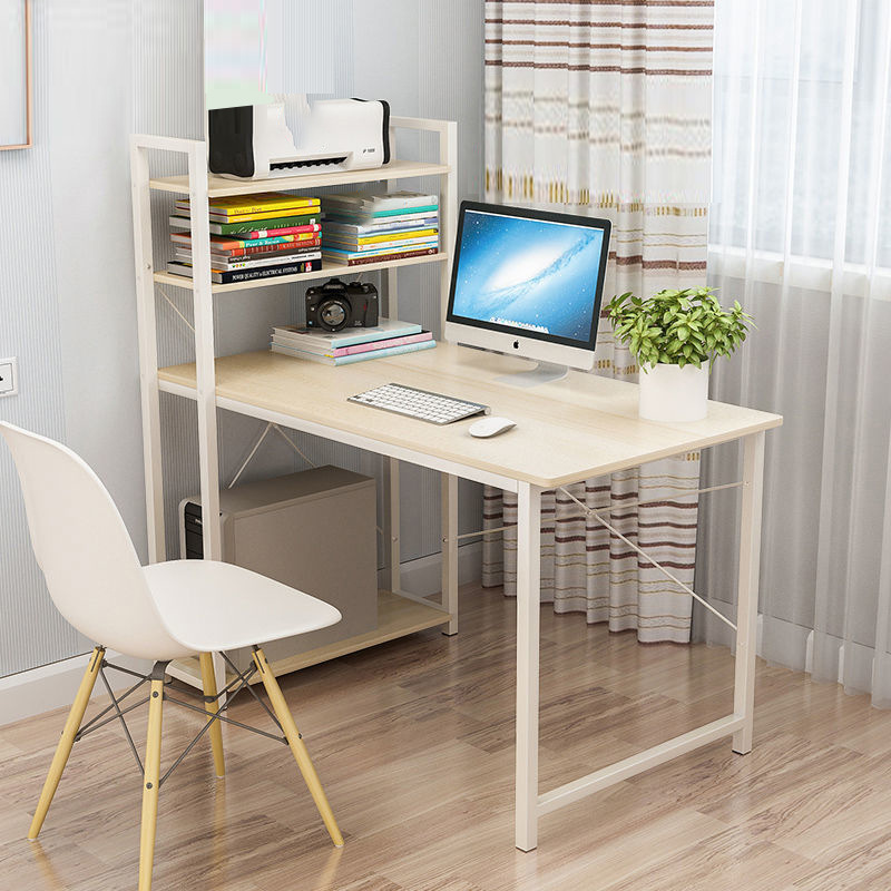 Customized Modular Side Bookshelf with MDF Board for Modern Minimalist Writing Desk in Bedroom or Office Building product view