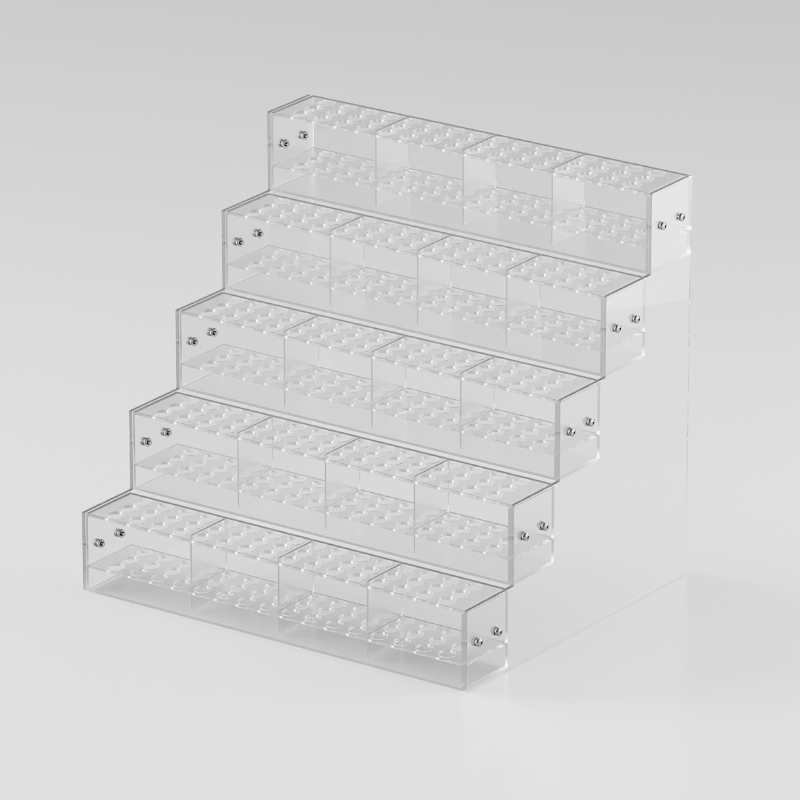 Wholesale Custom PET Transparent Pen Holder Organizer Display Rack With Easy Installation For Retail Stores Display Solution