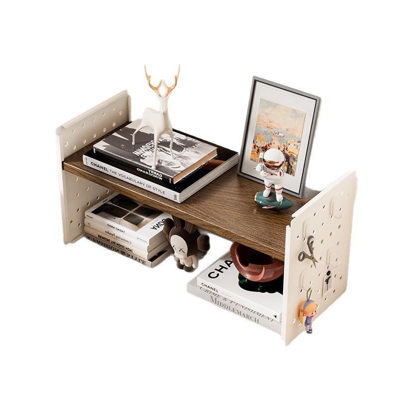 Desktop Adjustable Storage Shelf Bookshelf Office Multi-tier Adjustable Partitions Simple Modern Student Iron Finish product view