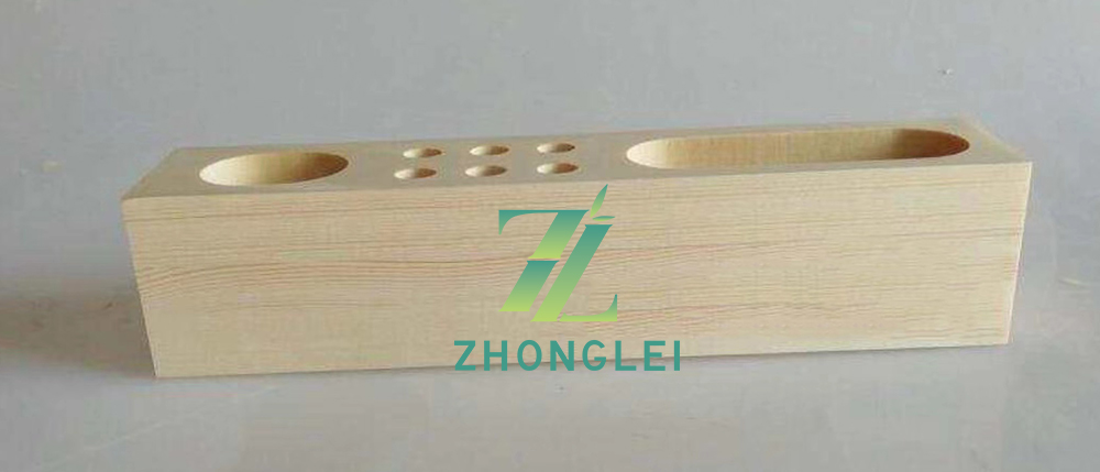 Rustic Wooden Pencil Holder, Fountain Pen Holder, Office Pens Holder for Desk detail
