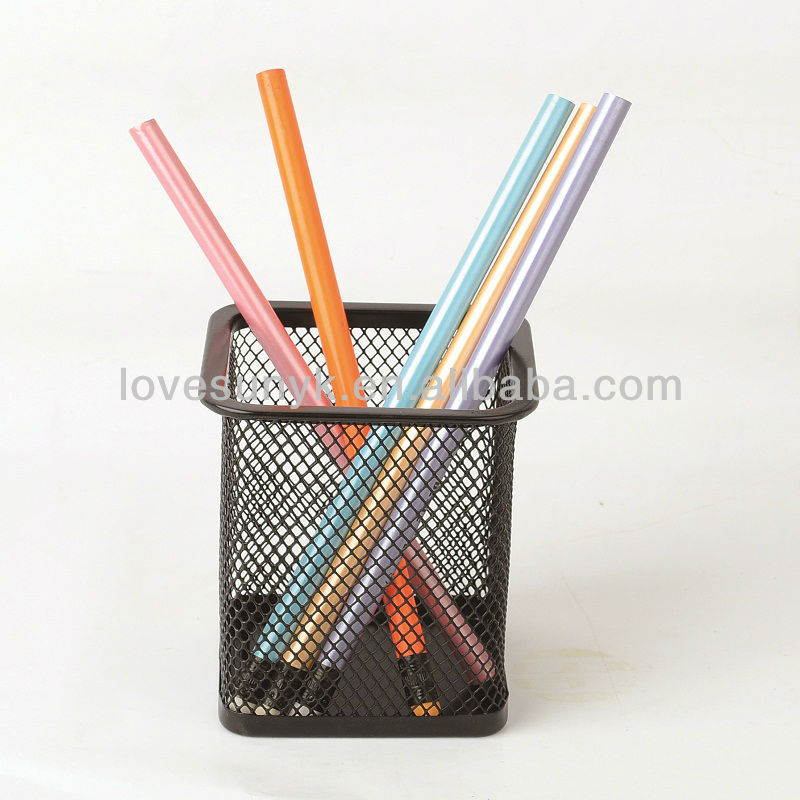 Factory OEM Customization Support Pen Organizer Metal Mesh Pen Holder for Desk Office and School Pencil Cup detail