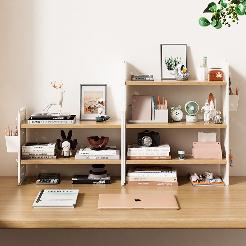 Desktop Adjustable Storage Shelf Bookshelf Office Multi-tier Adjustable Partitions Simple Modern Student Iron Finish product view
