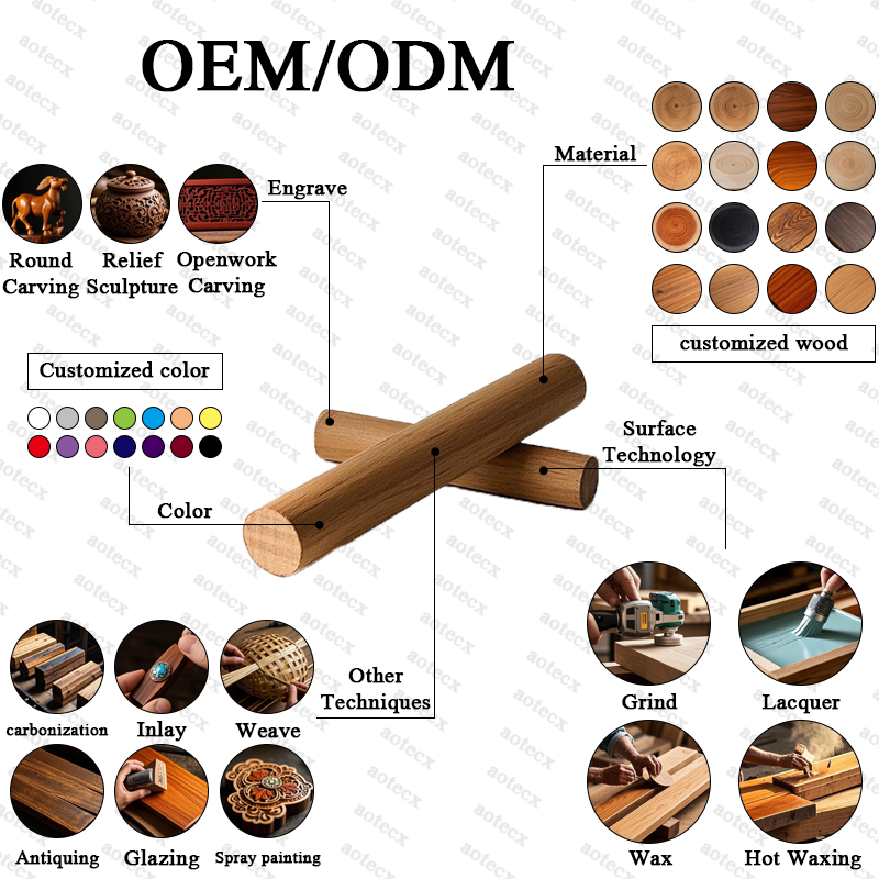 Solid Wood Handmade Calendar Pen Holder Multifunctional Desktop Office Organizer Modern Stylish Design for Living Room Home product view