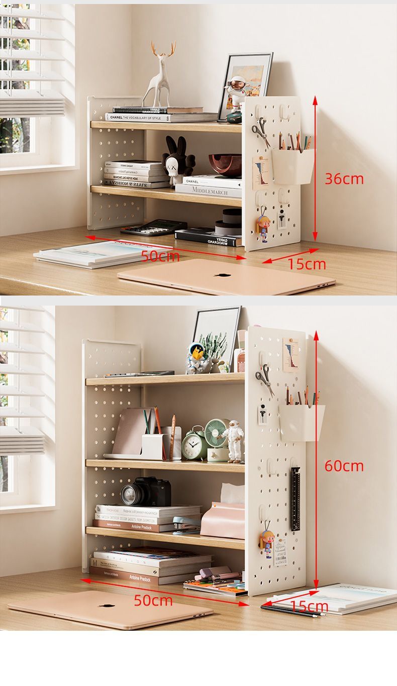 Desktop Adjustable Storage Shelf Bookshelf Office Multi-tier Adjustable Partitions Simple Modern Student Iron Finish detail