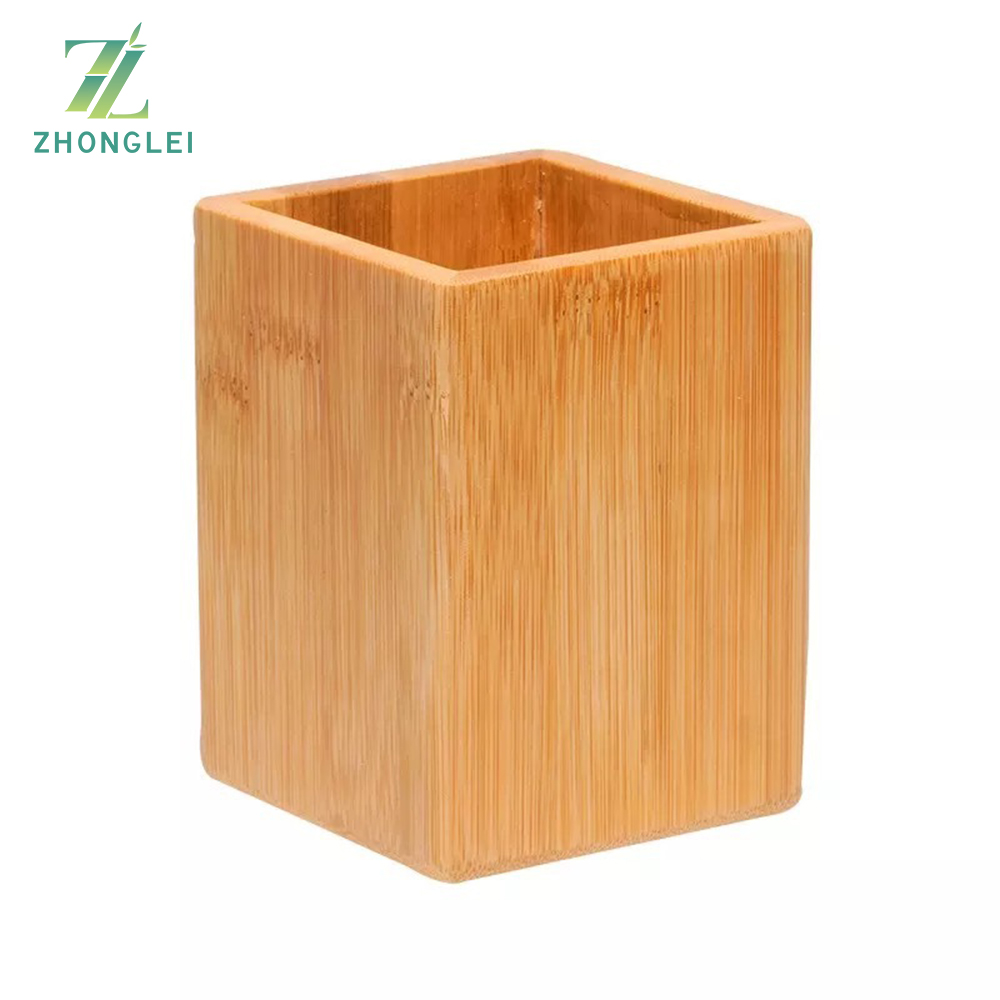 Creative Office Supplies Bamboo and Wood Pen Holder Office Stationery Supplies  Storage Box detail
