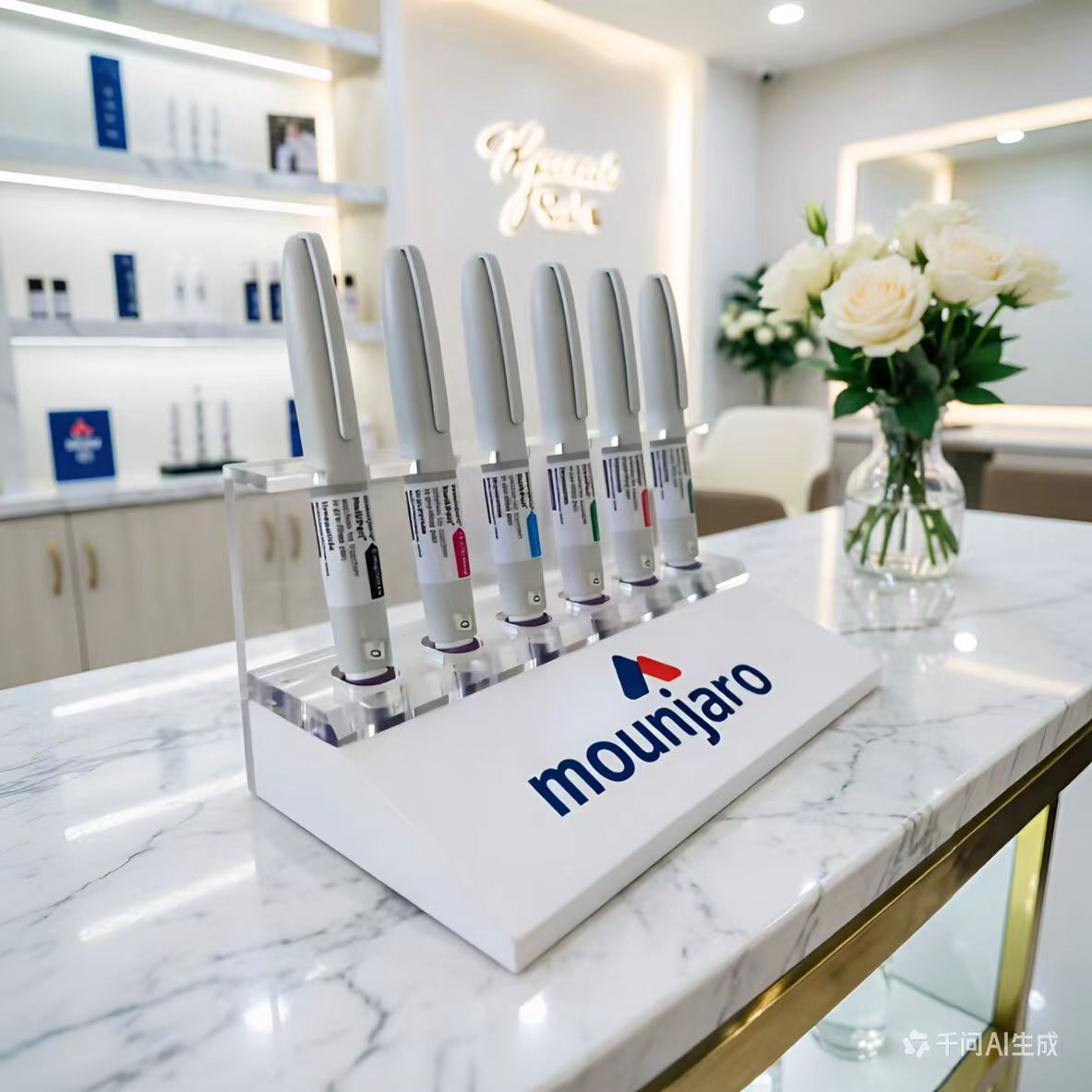 Customized Creative Design Acrylic Display Stand of Scale Pen Model for Exhibition Display Use Only detail