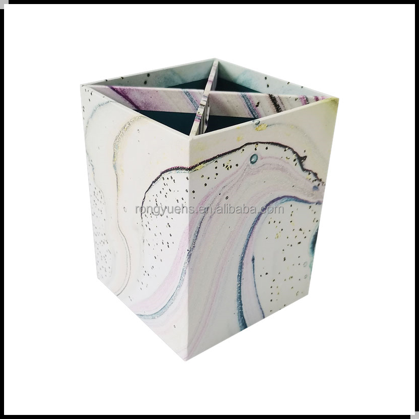 Custom Desk Organizer Stationary Accessories Pen Organizer Cardboard Pencil Holders Pen Box Pen Holder detail