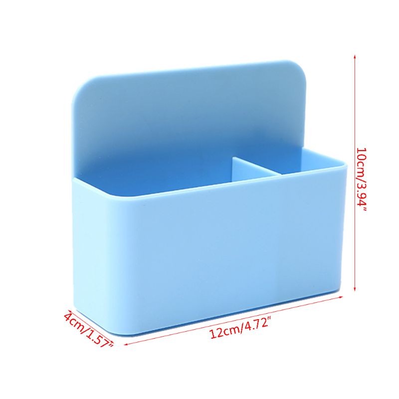 Fridge Magnet Magnetic Marker Pen Storage Box Grid Rubber Magnet Plastic Organizer Pen  Holder for Whiteboard detail