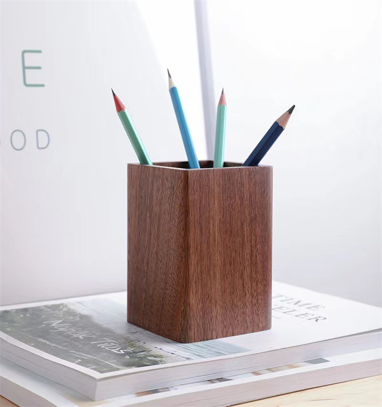 Wooden Pencil Holder Wood Pen Stand detail