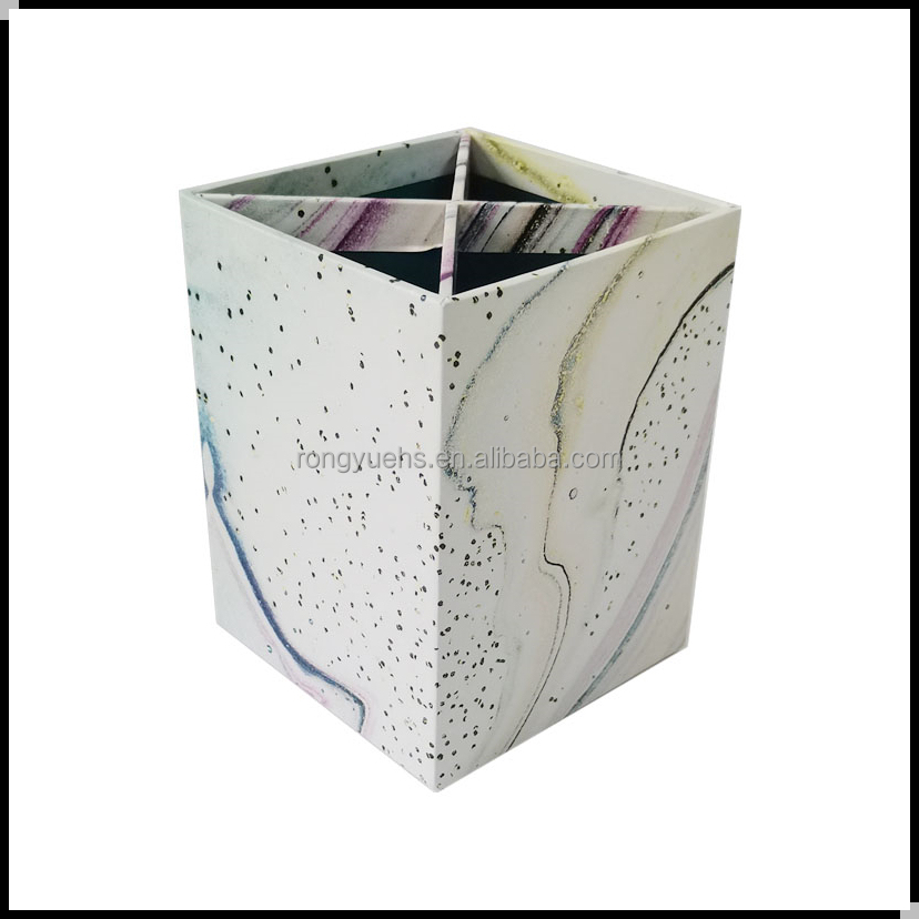 Custom Desk Organizer Stationary Accessories Pen Organizer Cardboard Pencil Holders Pen Box Pen Holder detail