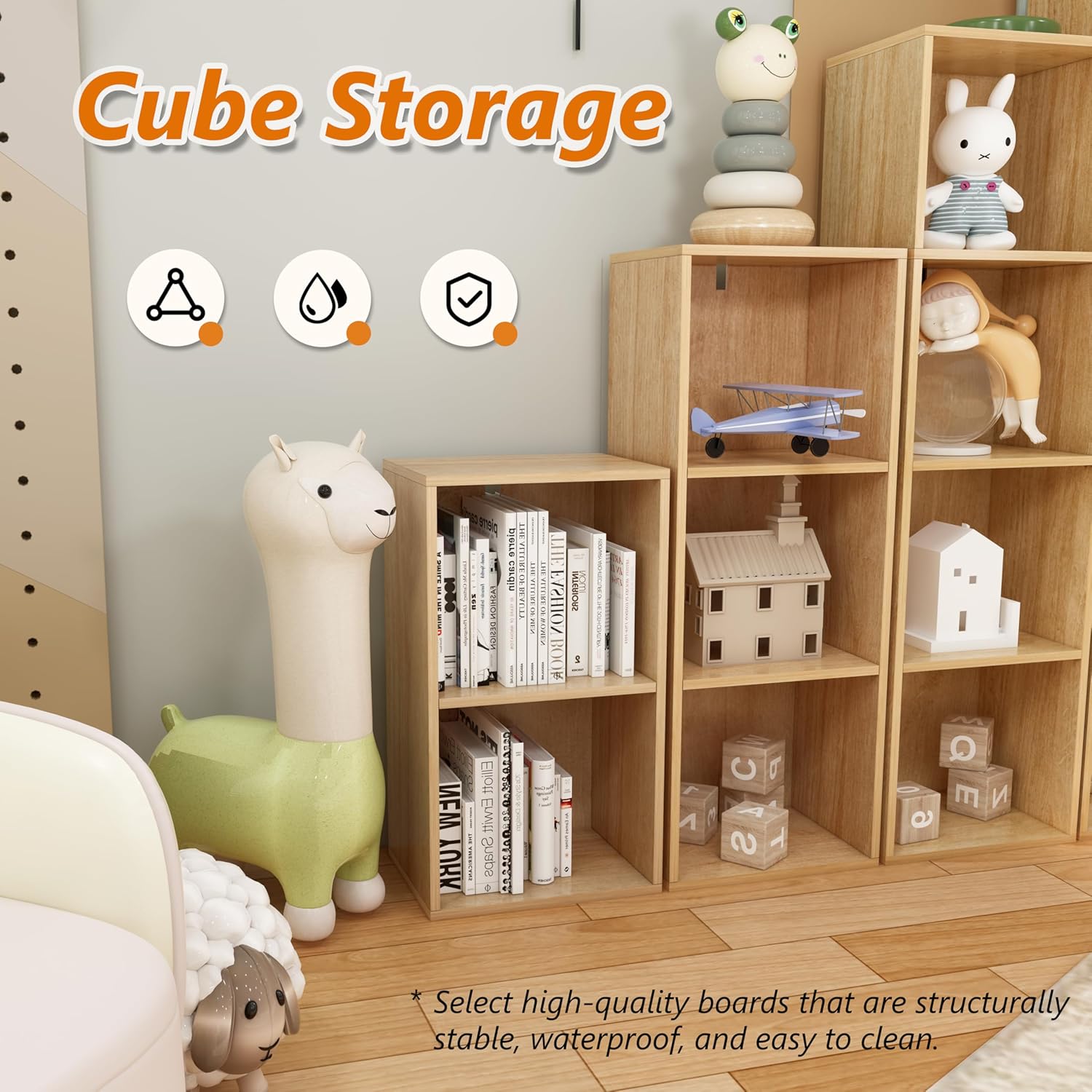 Solid Wood Multilayer Vertical Storage Cabinet Desktop Bookcase Organizer for Student Home Desk Living Room Elegant Wooden detail