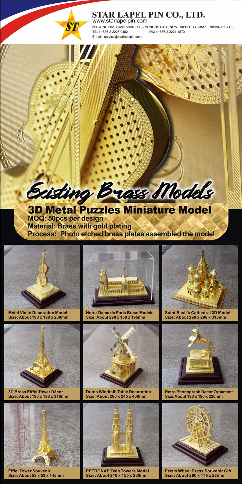 Custom logo Printed Metal Pen Holder Souvenir for Golf Club detail