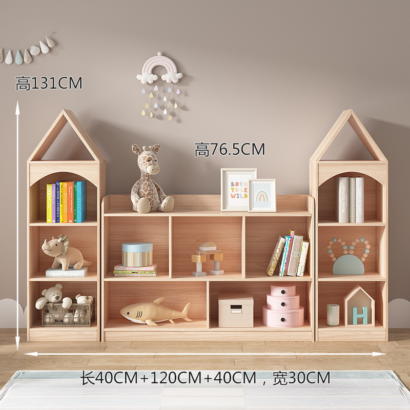 Factory Wholesale Simple Bookshelf Storage Rack Multi-layer Home Office Desktop Shelf Floor Solid Wood Bookcase