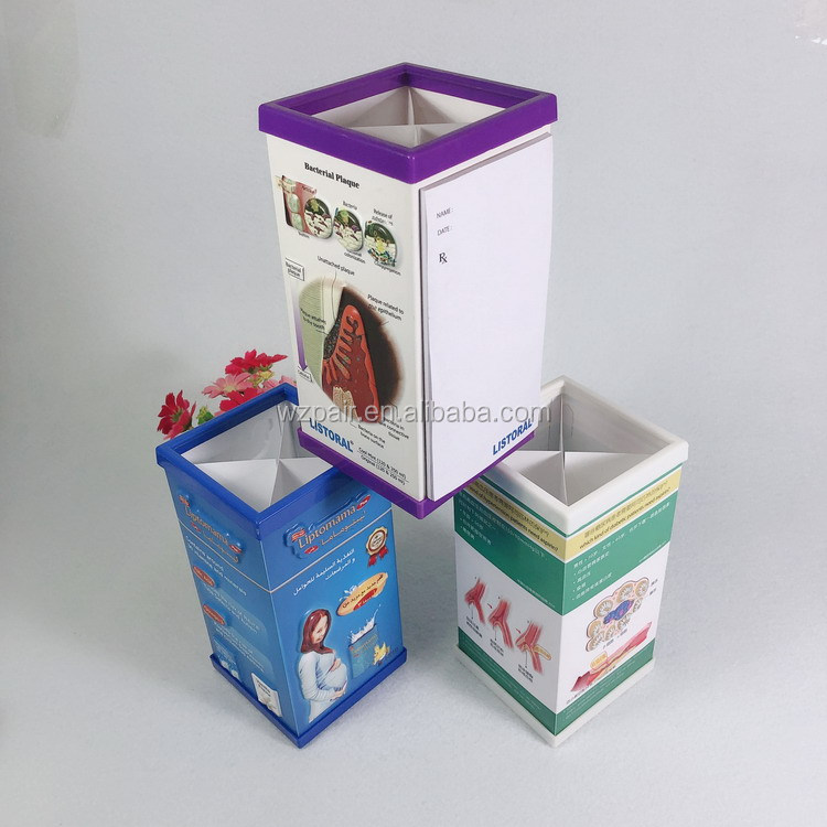 Customized 3D Plastic PVC Pen Holder 3D Embossed Pen Holder for Medical Promotional Gifts detail