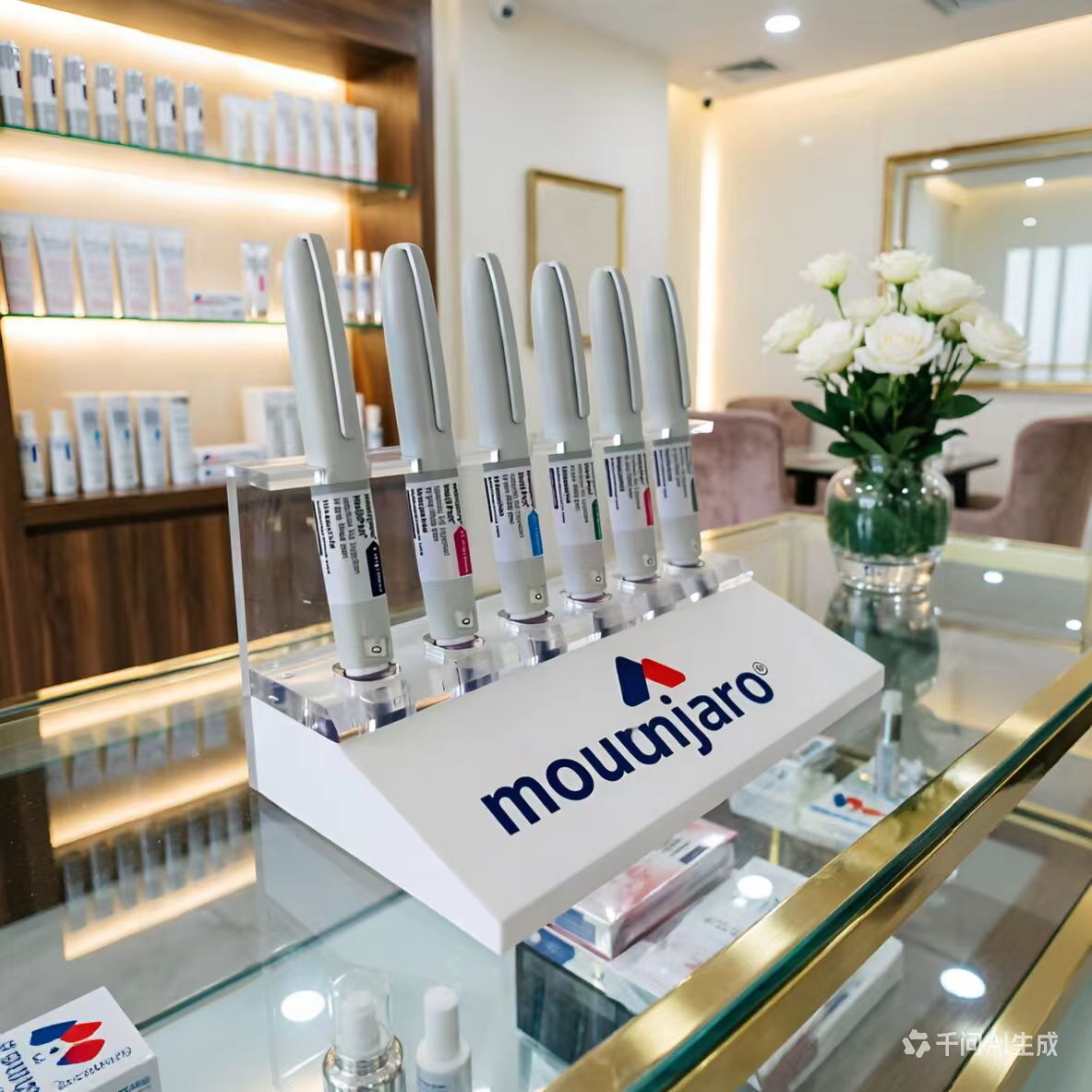 Customized Creative Design Acrylic Display Stand of Scale Pen Model for Exhibition Display Use Only detail