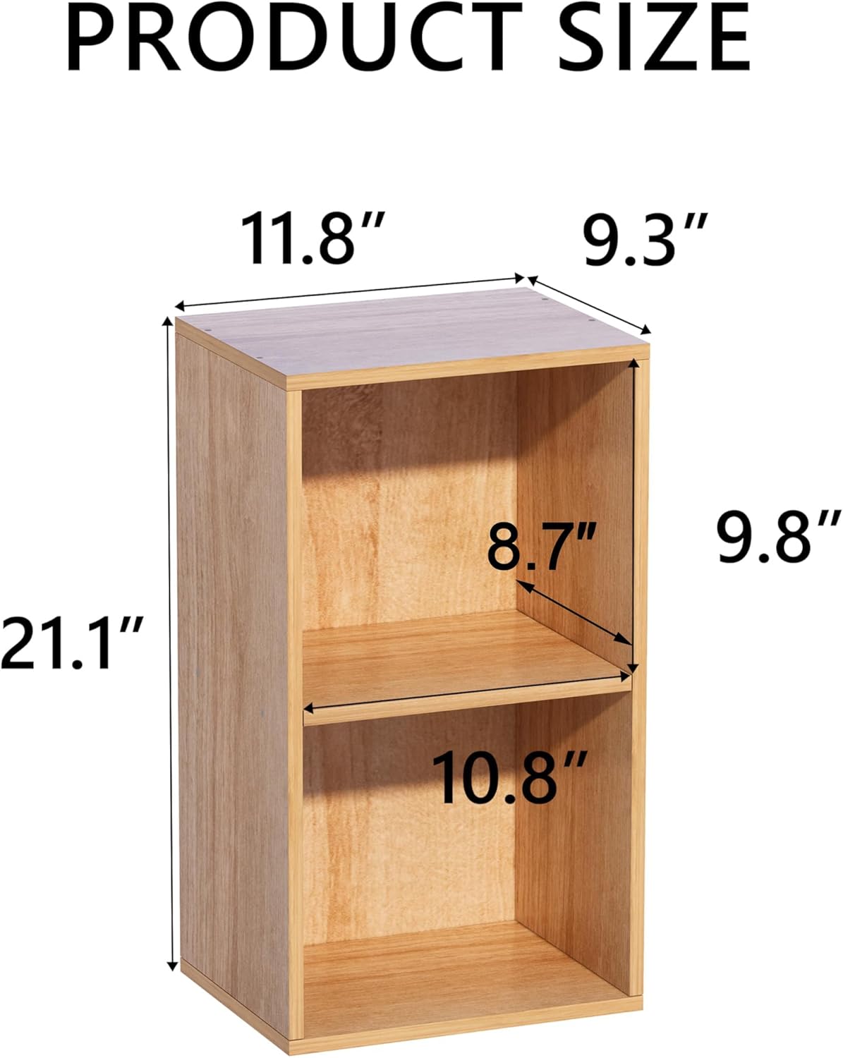 Solid Wood Multilayer Vertical Storage Cabinet Desktop Bookcase Organizer for Student Home Desk Living Room Elegant Wooden product view