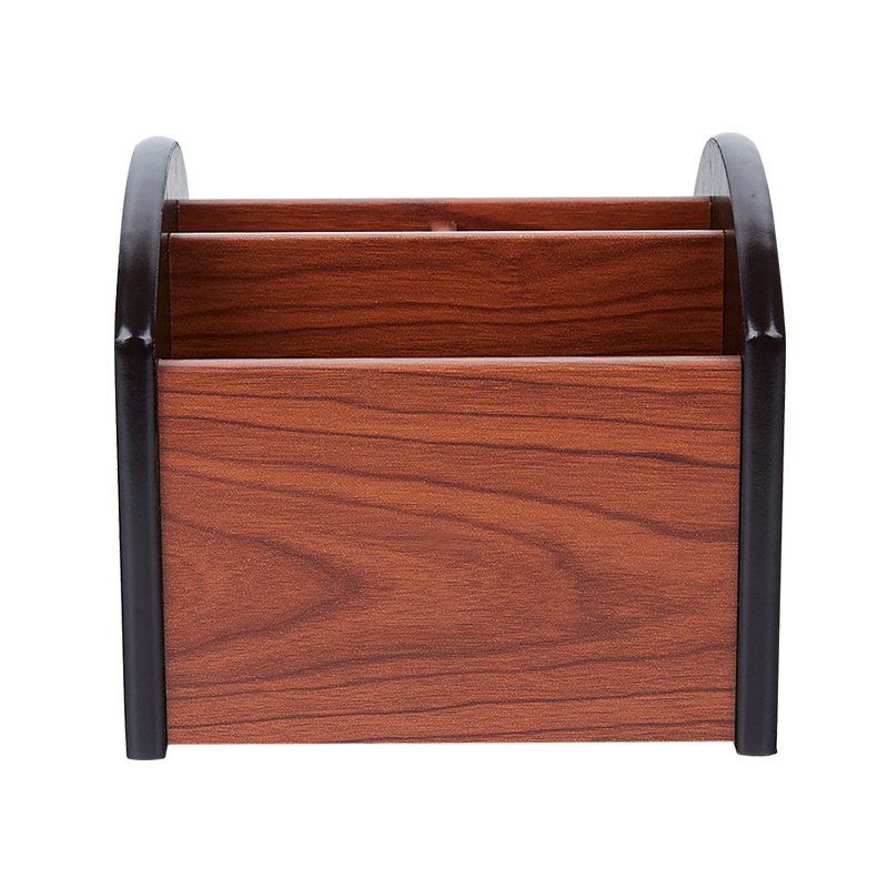 Hot Selling Precision-Made Wooden Desktop Storage Pen Holder Rotating Creative Bedside Storage Box Detachable Design Lightweight detail