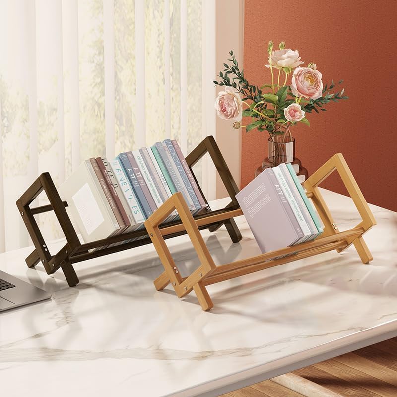 Du's Small Solid Wood Bookcase, Compact Design, Perfect for Desktop Use, Attractive and Practical, Affordable Price detail