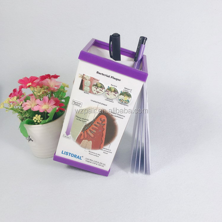 Customized 3D Plastic PVC Pen Holder 3D Embossed Pen Holder for Medical Promotional Gifts detail