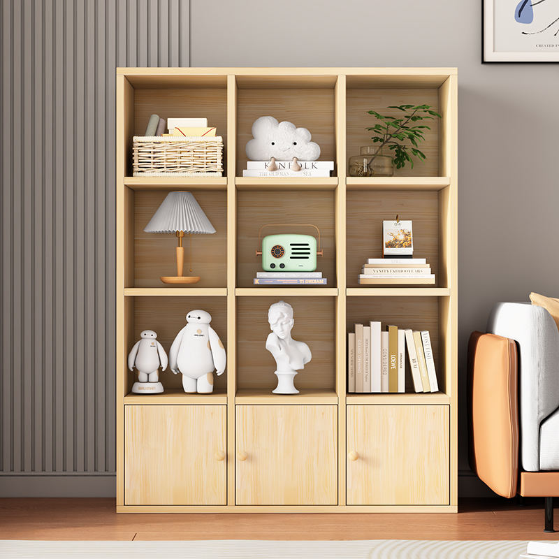 Multilayer Vertical Storage Cabinet Desktop Bookcase and Organizer for Student Home Desk Living Room Bookshelf detail