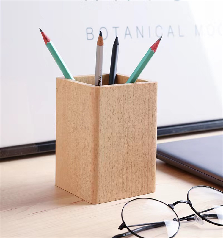 Wooden Pencil Holder Wood Pen Stand product view