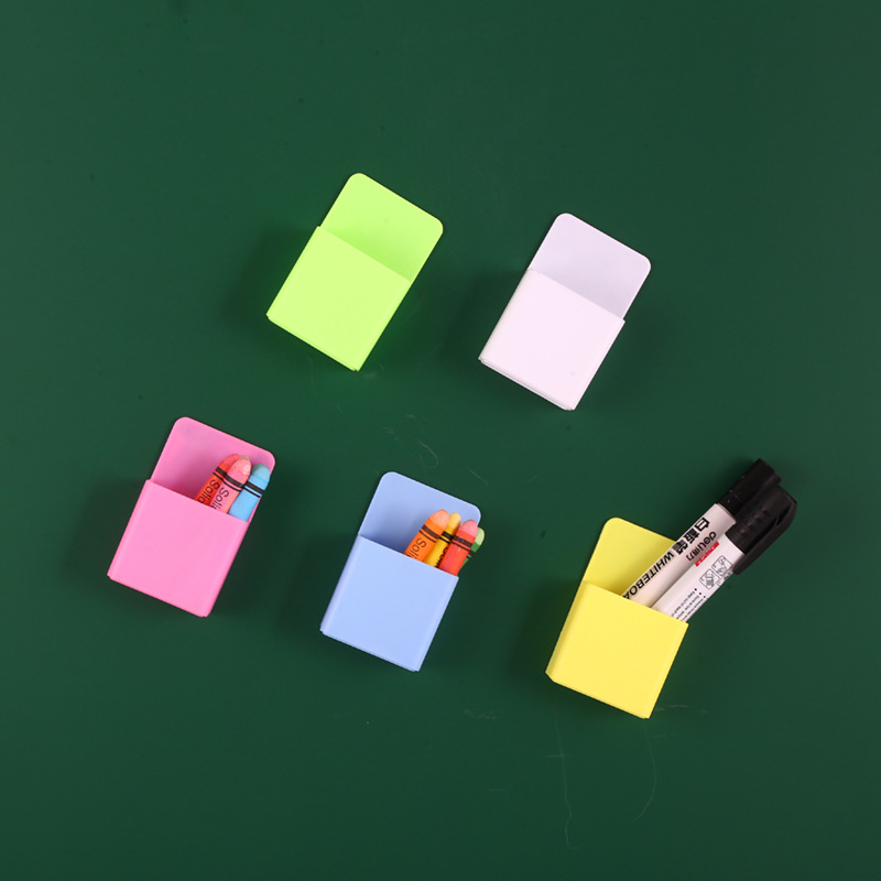 Big Discount Acrylic Lightweight Material Pen Holder Blackboard Refrigerator Side Use Magnetic Storage Box detail