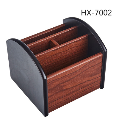 Hot Selling Precision-Made Wooden Desktop Storage Pen Holder Rotating Creative Bedside Storage Box Detachable Design Lightweight product view
