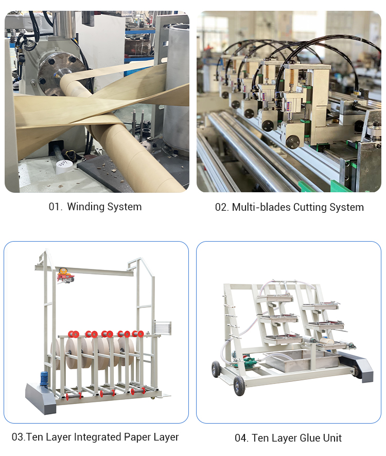 High-Speed Automatic Ball Pen Paper Tube Making Machine for Small Tubes With Two Types of Paper Holder detail