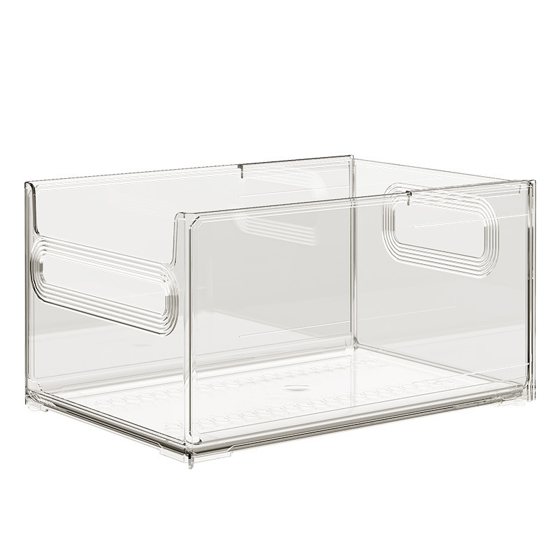 Modern Kids' Transparent PET Storage Rack Retractable Stacking Bookshelf Desktop Bookcase with Picture Book Storage Modern Style