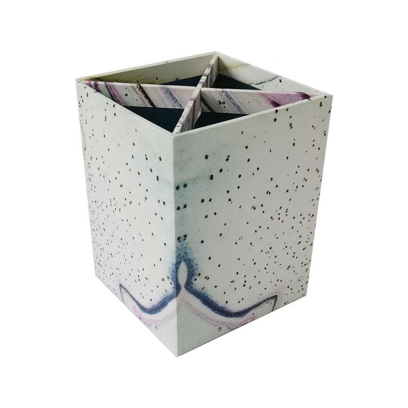 Custom Desk Organizer Stationary Accessories Pen Organizer Cardboard Pencil Holders Pen Box Pen Holder product view