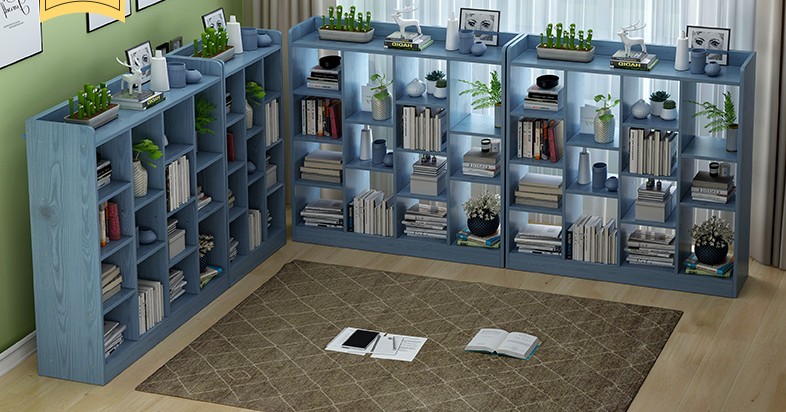 Bookshelf Cabinet Shelf Simple Desktop Living Room Simple Table Small Bookshelf Student Home Desk Bookcase detail